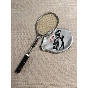 Slazenger Plus Squash Racket 4 1/4 Grip Vintage Made In England w/ Cover